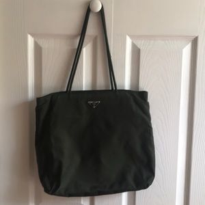 Prada Army Green Tote